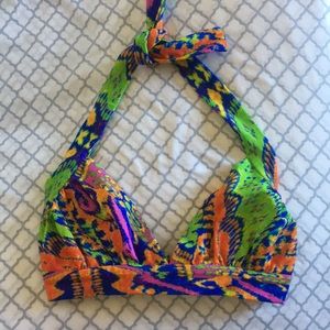 Shoshanna halter swim bikini top